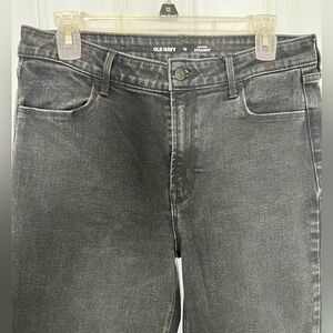 2 pair Old Navy high rise straight jeans, size 12 pants